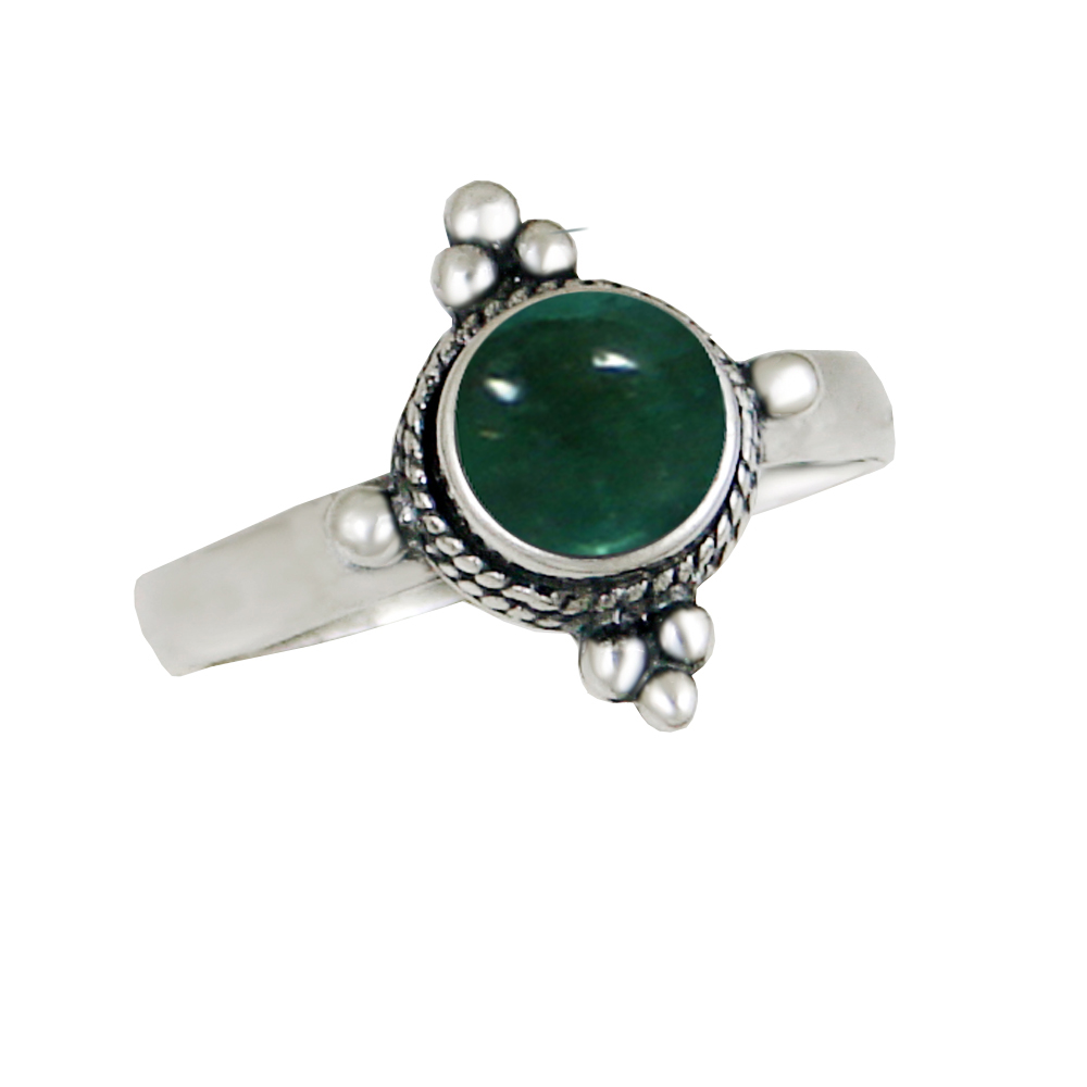 Sterling Silver Gemstone Ring With Fluorite Size 8
